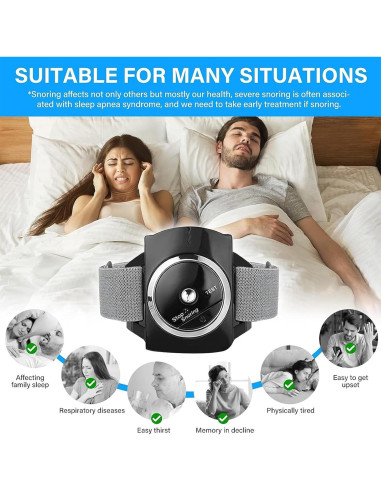 Dispositivo Anti-Ronquidos Inteligente para Muñeca - Mejora Sueño