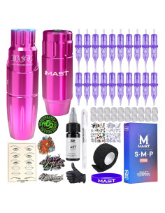 Kit de Tatuaje Profesional Mast Tour con Batería y 20 Agujas
