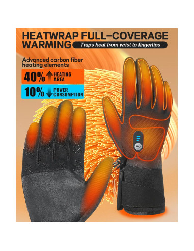 Guantes Calentados JS LifeStyle Unisex 7.4V 3000mAh Táctiles