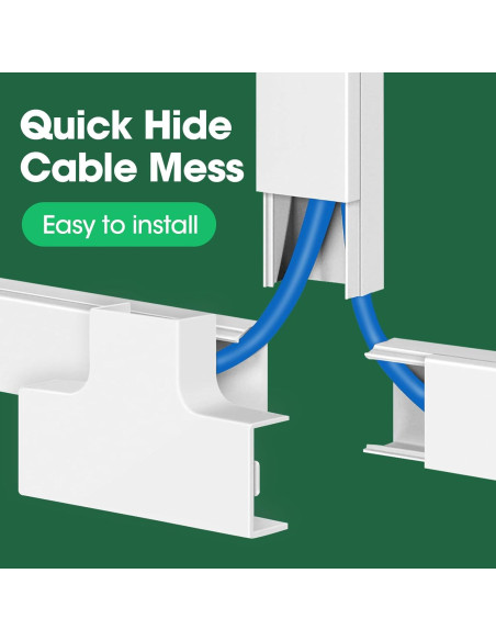 Kit de Ocultación de Cables AZEN M-20P 800 cm Autoadhesivo