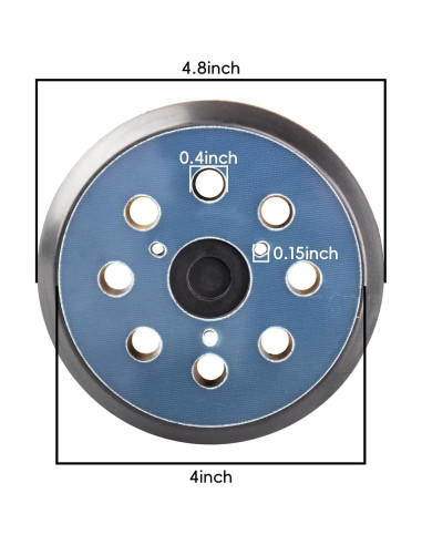 Pad de Reemplazo Gancho y Bucle 12.7 cm DeWalt 8 Agujeros