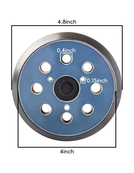 Pad de Reemplazo Gancho y Bucle 12.7 cm DeWalt 8 Agujeros