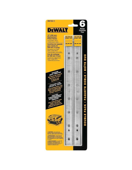 Cuchillas de Reemplazo DeWalt DW7352-2 para Cepillo 13"