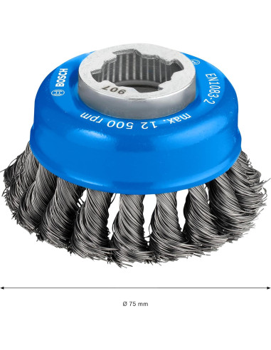 Cepillo de copa pesado Bosch Professional 75 mm para metal