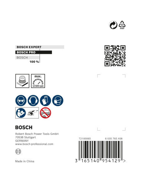 Cepillo de copa pesado Bosch Professional 75 mm para metal