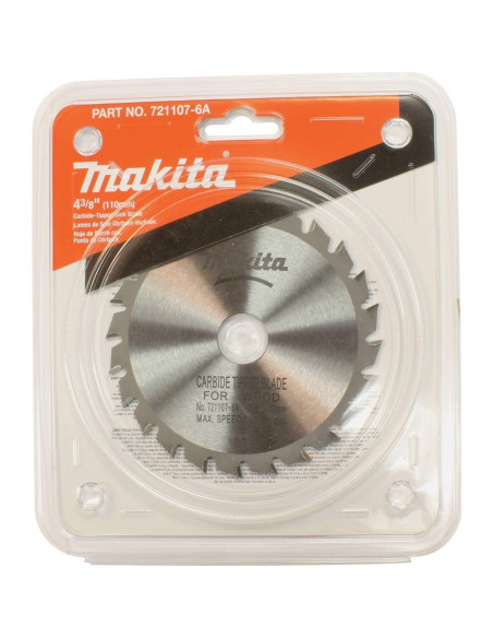 Hoja de sierra circular Makita 721107-6A 11.1 cm 24T Carburo