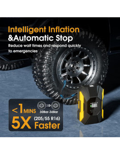 Compresor de Aire Portátil FLYKID T2222 150PSI Batería Recargable 2