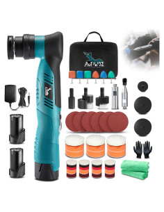 Pulidor Mini Inalámbrico AUTIWOZ KIT 2 12V 6 Velocidades