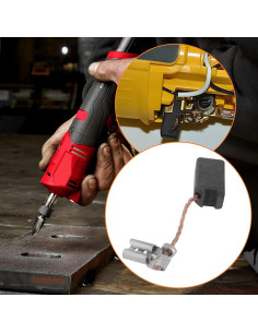 4 Cepillos de Carbón Reemplazo OTOTEC para Milwaukee 22180710 2