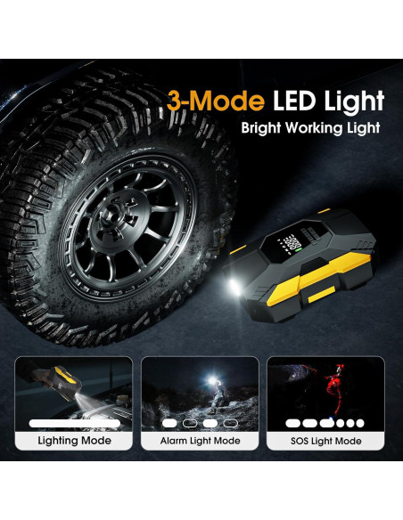 Compresor de Aire Portátil FLYKID T2222 150PSI Batería Recargable