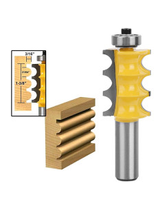 Fresa de Router Fafeicy 1/2" (12.7 mm) Carburo 3/16" (4.76 mm)