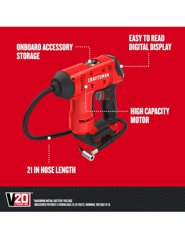Compresor de Aire Inalámbrico CRAFTSMAN V20 150 PSI