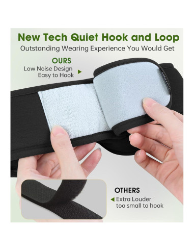 Máscara de Sueño ZHENYEMEI con Auriculares Bluetooth 3D Negra