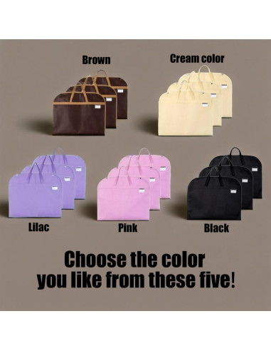 Set de 3 Fundas de Ropa Portátiles Axceroh 96.5x55.9cm Beige