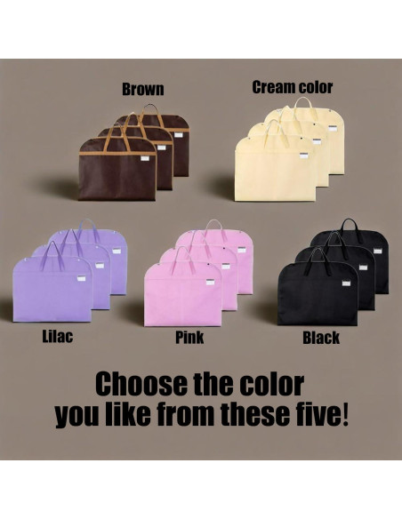 Set de 3 Fundas de Ropa Portátiles Axceroh 96.5x55.9cm Beige