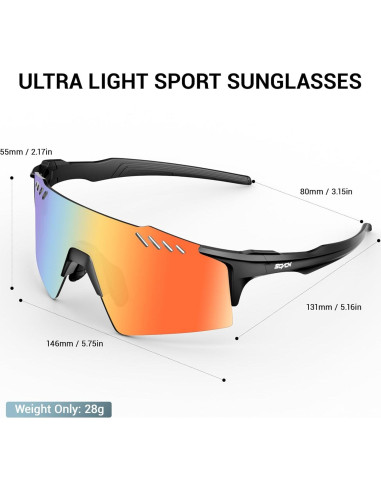 Gafas de Ciclismo SCVCN UV400 para Hombres y Mujeres