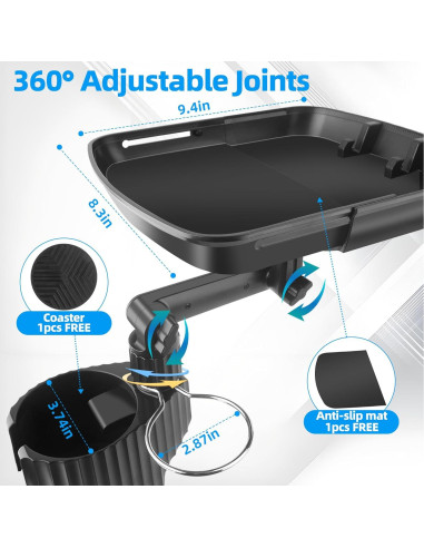 Soporte para Tazas y Bandeja de Comida MyWifeNeverWashMyCar