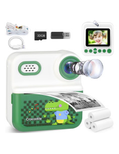 Cámara Instantánea para Niños PIUYGNFA I2 Verde 48MP 1080p