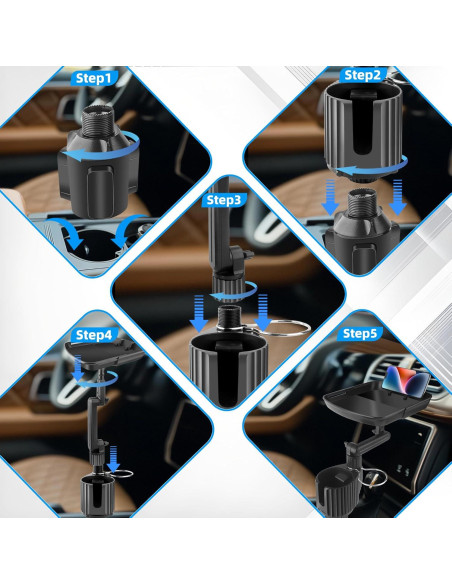 Soporte para Tazas y Bandeja de Comida MyWifeNeverWashMyCar Soporte para Tazas y Bandeja de Comida MyWifeNeverWashMyCar