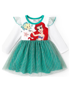 Vestido de Princesa Disney Ariel para Niñas 6-9 Meses