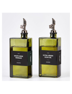 Juego de Botellas Dispensadoras de Aceite MUVEKA 500ml Vidrio