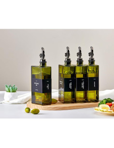 Juego de Botellas Dispensadoras de Aceite MUVEKA 500ml Vidrio 2