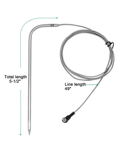Kit de Sondas de Carne Digital EasiBBQ para Parrilla Masterbuilt