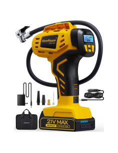 Compresor de Aire Portátil KeenPower 21V 160PSI Inalámbrico
