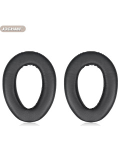 Almohadillas de Reemplazo Joghaw para Auriculares HIFIMAN - Espuma de Memoria y Cuero Negro 2