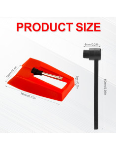 5 Agujas para Tocadiscos + Cepillo de Limpieza - Victrola, Crosley 2