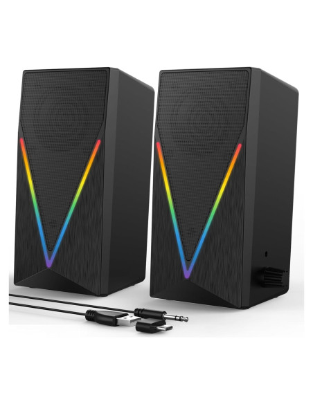 Altavoces de PC BUSP-HYY E-1062 con RGB, 2.0, 0.58 kg