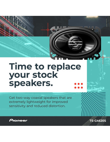 Altavoces Coaxiales Pioneer TS-G4620S 10.16 cm 200W (Par)