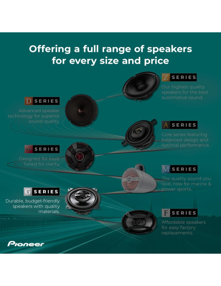 Altavoces Coaxiales Pioneer TS-G4620S 10.16 cm 200W (Par)