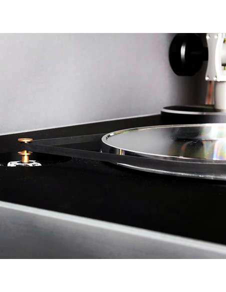 Cinta de Giradiscos de Goma 2Pcs 200mm Ancho 5mm Negro