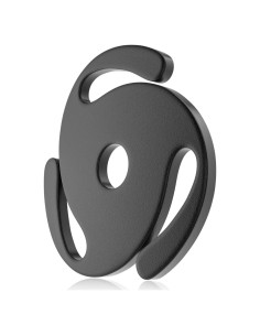 Adaptador de disco 45 RPM Facmogu para tocadiscos - Aluminio Negro