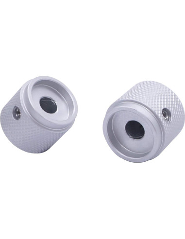 Perilla de Control Rotativa Taiss Aluminio Plateado 20x17mm