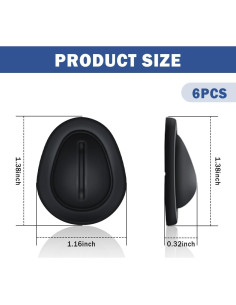 Limitador de Soporte de Taza de Coche Stacool 6PCS Silicona 2