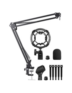 Soporte de choque y filtro anti-pop para micrófonos Audio-Technica AT2020