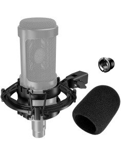 Soporte de choque y filtro anti-pop para micrófonos Audio-Technica AT2020 2