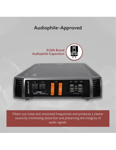 Amplificador de Coche Rockville RXA-T2 800W RMS 2 Canales