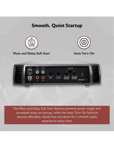 Amplificador de Coche Rockville RXA-T2 800W RMS 2 Canales