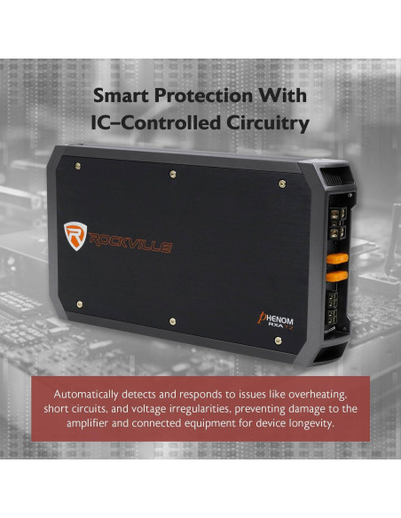 Amplificador de Coche Rockville RXA-T2 800W RMS 2 Canales