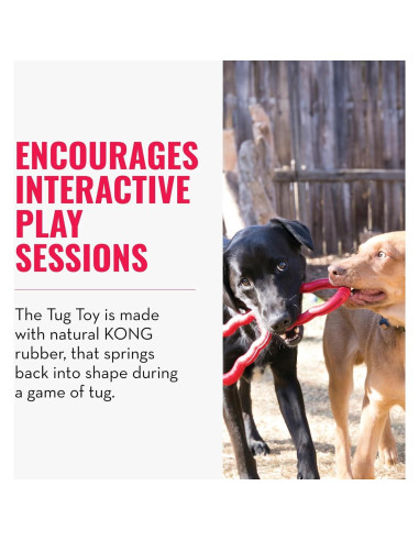 Juguete de Tirar KONG para Perros Medianos/Grandes - Goma Natural