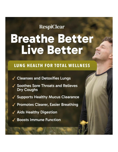 Gotas de Mullein Respiclear 59 ml con Jengibre y Limón