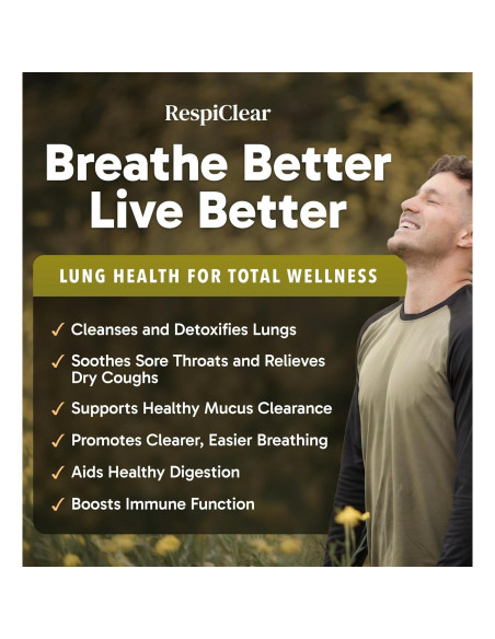 Gotas de Mullein Respiclear 59 ml con Jengibre y Limón