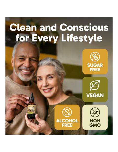 Gotas de Mullein Respiclear 59 ml con Jengibre y Limón