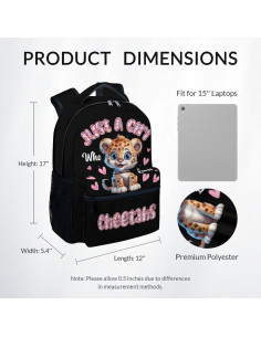 Mochila Escolar UNIKITTY para Niñas 43 cm, Gran Capacidad 2