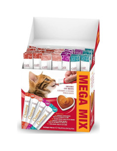 Catit Creamy Treats Lickables para Gatos - 50 Tubos de 14.17 g 2