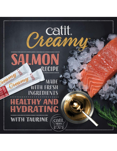Catit Creamy Treats Lickables para Gatos - 50 Tubos de 14.17 g