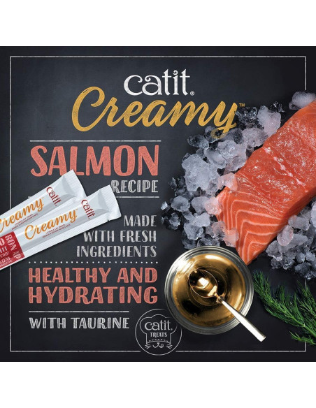 Catit Creamy Treats Lickables para Gatos - 50 Tubos de 14.17 g